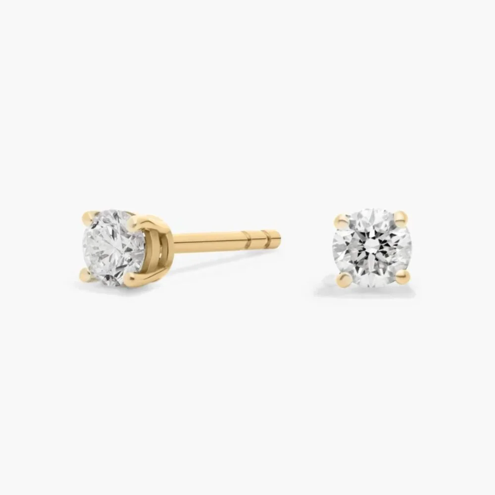 Blue Nile Natural Diamond Stud Earrings in 14k Yellow Gold (1/3 ct. tw.)